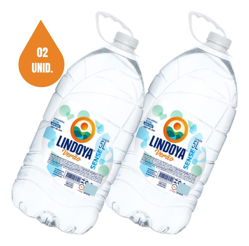 Água Mineral Lindoya Verão Sense Sem Gás - 5 L ( 2 Unid.)