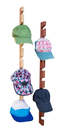 Perchero De Madera Para Gorras, Bolsas, Etc.