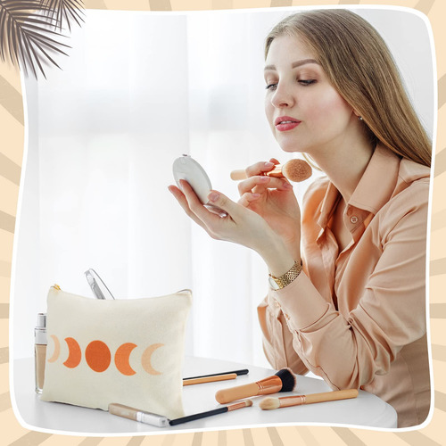 6 Piezas Bolsa De Maquillaje Boho Neceser De Maquillaje Suns