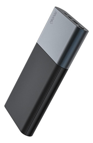 Carregador Externo Powerbank Geonav 14000mah iPhone Android Cor Preto C/ Cinza