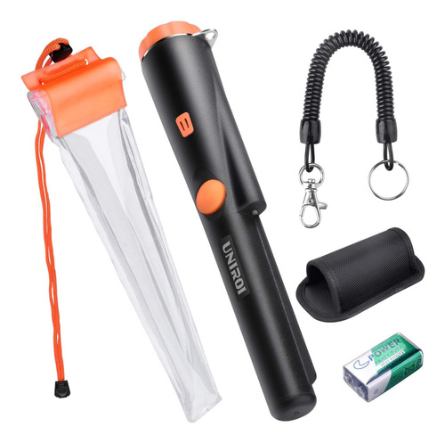 Detector De Metales Pinpointer Led,vibración Funda Para Agua