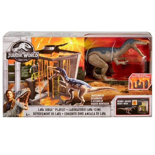 Jurassic World - Laboratorio Lava Slime - Baryonyx - Mattel