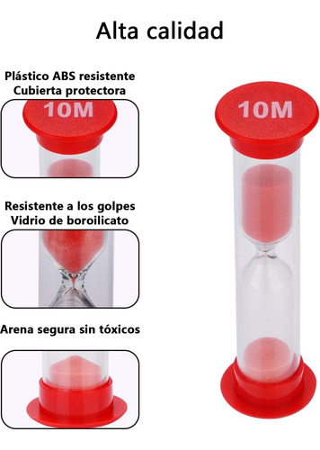 Reloj De 6 Piezas Con Temporizador, Colores Vivos