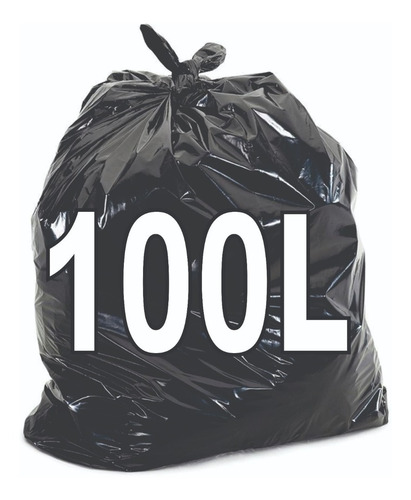 Imagem 2 de 5 de Saco De Lixo 100 Litros Resistente 100 Unidades