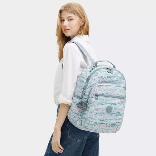 Kipling Mochila Seoul Grande 100% Color Palmtree leaves