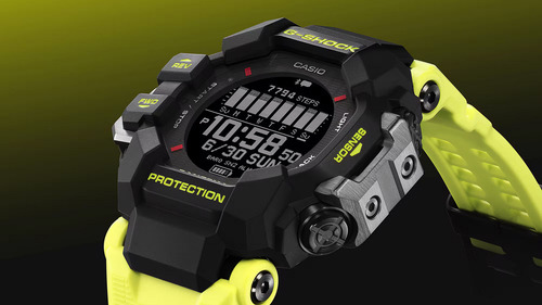 Relógio Casio G-shock New Rangeman Gpr-h1000ry-1a9dr Correia Verde-limão Bisel Preto Fundo Preto