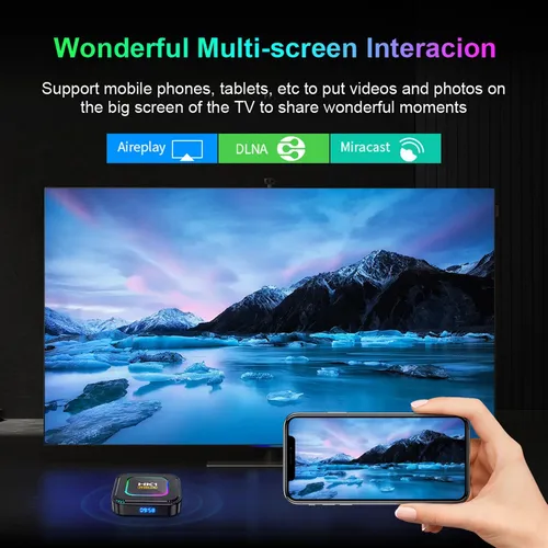 Bluetooth 4k Hd Doble Banda Wifi6 Red Tvbox