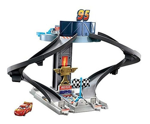 Disney Y Pixar's Cars Rust-eze Racing Tower Race Car Track S