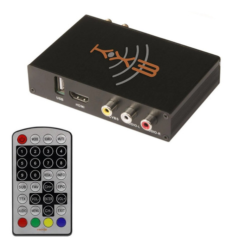 Receptor Tv Digital Automotiva Kx3 2x1 Full Hd Entrada Hdmi