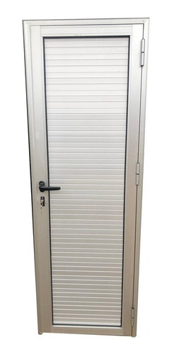 Puerta De Aluminio Ciega Tablilla Doble