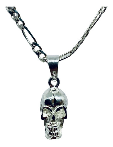 Dije De Craneo De Calavera Chico (deperlá Plata)