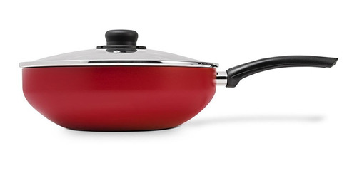 Sartén Wok Antiadherente Red 28cm Con Tapa