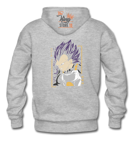 Poleron Con Cierre + Taza, Ultra Ego Vegeta, Dragon Ball, Anime, Manga, Xxxl