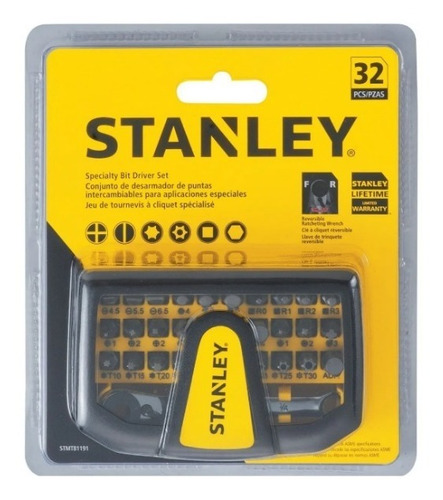 Set Juego Puntas Intercambiables Stanley Stmt81191 32 Piezas