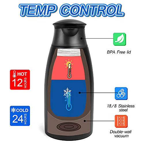 Termo De Café De 68 Oz, Termo De Acero Inoxidable Aisl...