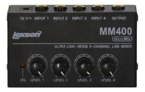 Mixer Compacto Para Microfone Lexsen Mm400 Não Aplica