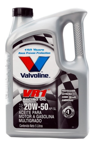 Lubricante Valvoline® Vr1 Racing 20w50 Sl