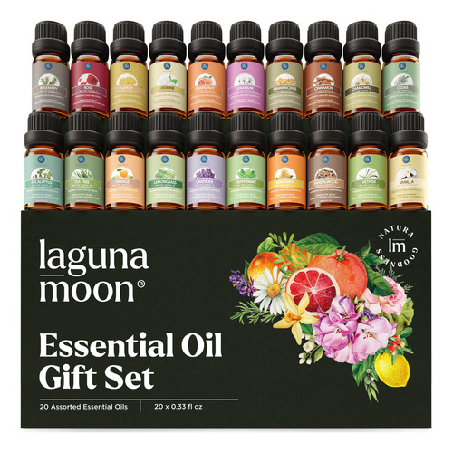 Lagunamoon - Set De Regalo, 20 Aceites Esenciales Multiaroma