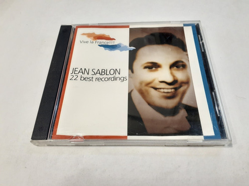 22 Best Recordings, Jean Sablon - Cd 2001 Nacional Ex 8/10 