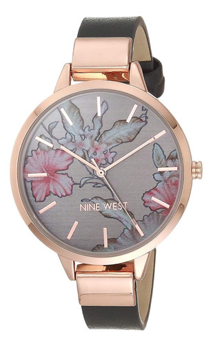 Reloj Mujer Nine West Cristal Mineral 38 Mm Nw/2044flgy