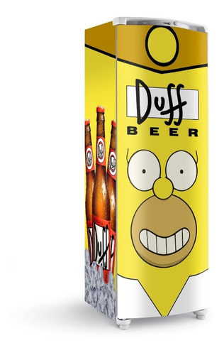 Adesivo Geladeira Freezer Envelope Completo Duff Simpsons Nw