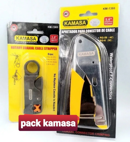 Crimpeadora Kamasa + Pelacables Kamasa