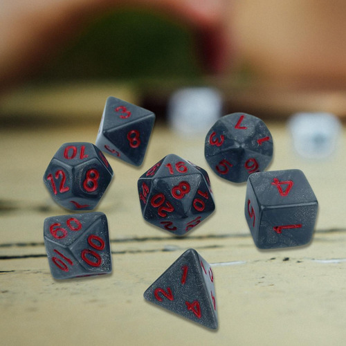 7x Juego De Dados Poliédricos Juego De Fiesta Dados Juguete