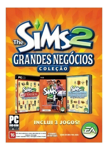 Jogo Pc The Sims 2 Grandes Negócios + 2 Expansões