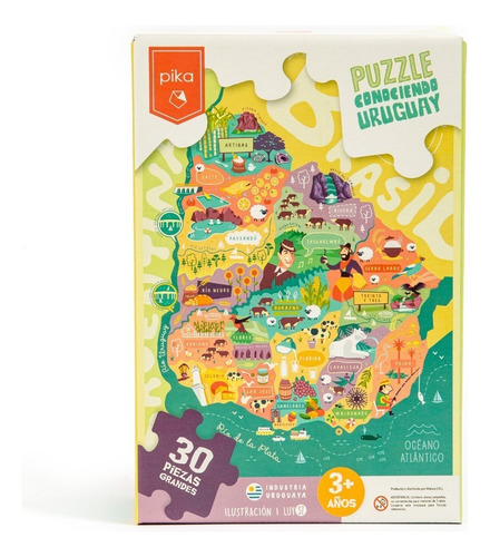 Puzzle Conociendo Uruguay  Para Niños - Pika - Adeleste