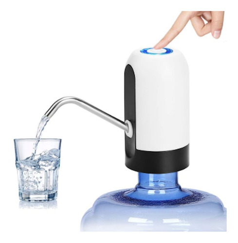 Dispensador Agua Eléctrico. Bomba Garrafón Automatico Usb Ii Color Blanco