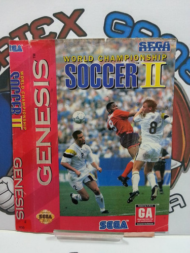 Sega Mega Drive Encarte Capa Jogo Original Soccer 2
