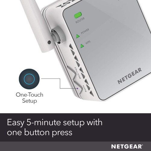 Extensor De Señal Wifi Netgear, 74 M2, 300 Mbps
