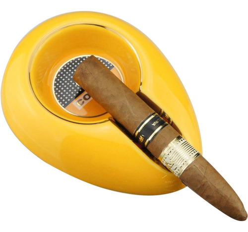 Humnidores De Habanos, Cenicero Y Cortapuros Cohiba Amarillo