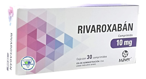 Rivaroxabán 10 Mg C/30 Comprimidos Maver