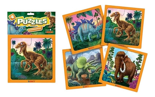 Duravit Puzzle Dinosaurio 4 Pzs 0008