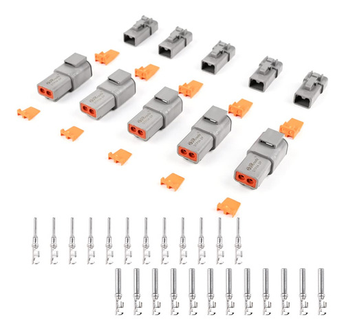 Jrready 44pcs St6283 Deutsch Kit De Conectores 2 Pines 5 Jue