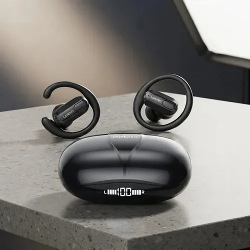Fone De Ouvido Bluetooth Sem Fio Lenovo Xt80 Cor Preto Luz Branco