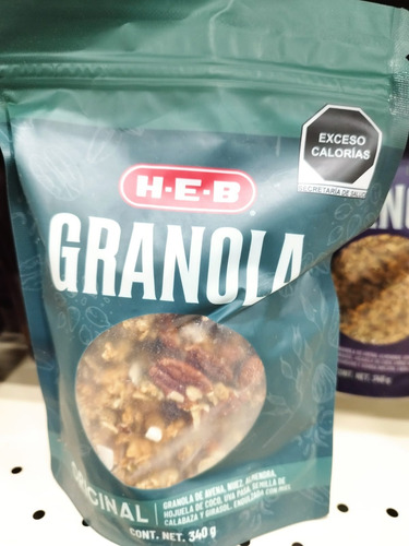 Pack De 2 Bolsas Heb Granola Original 340 G C/u Mayoreo