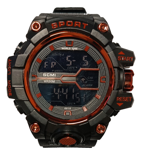 Reloj Pulsera Deportivo Digital Sumerg. 30m Alarma Circuit