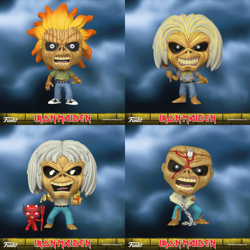 Funko Pop! Rocks Kit 4x Skeleton Eddie Iron Maiden 1st Wave