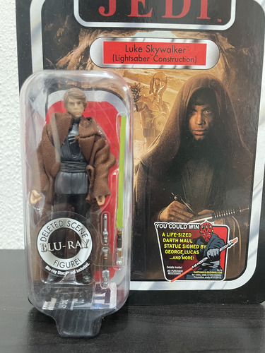 Luke Skywalker Lightsaber Construction Vintage #87 Star Wars (Usado)