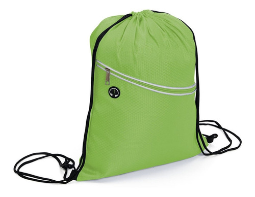 Bolsa Mochila Saco Esporte Academia Nylon Cor Verde-limão