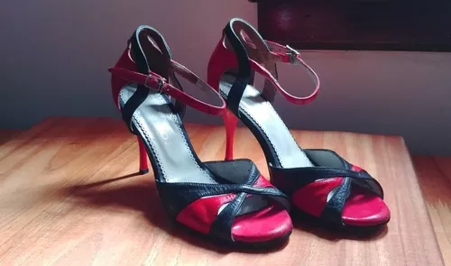 gráfico Anciano salario Zapatos Tango De Mujer Marca Darcos Cuero Negro Y Rojo N.37 | Mercado Libre