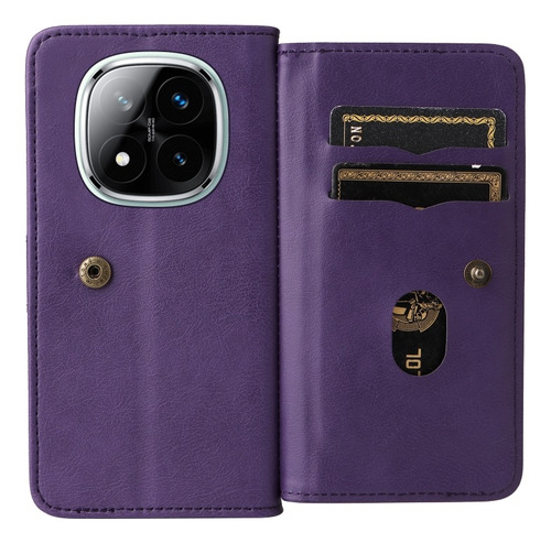 Funda Tipo Billetera Multifuncional Para Redmi Note 14 Pro+