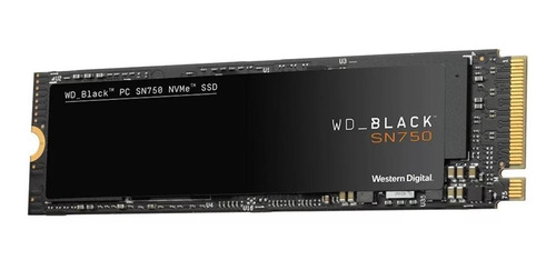 Imagen 1 de 2 de Disco sólido SSD interno Western Digital WD Black SN750 WDS100T3X0C 1TB negro
