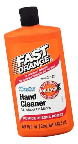 Limpia Manos Fast Orange Crema 443.5 Ml Piedra Pómez Grasa