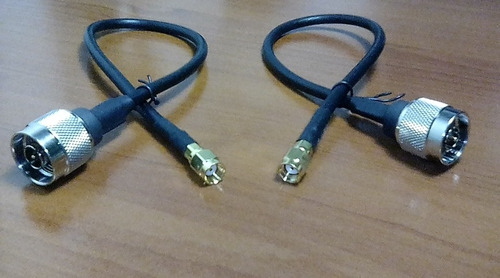 Cable Pigtail Rp Sma Hembra A N Macho Coaxial Rg 58 Antena 