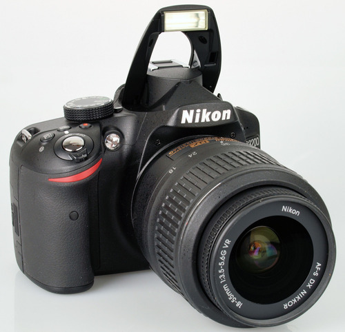  Nikon Kit D3200 + Lente 18-55mm Vr Dslr Color  Negro
