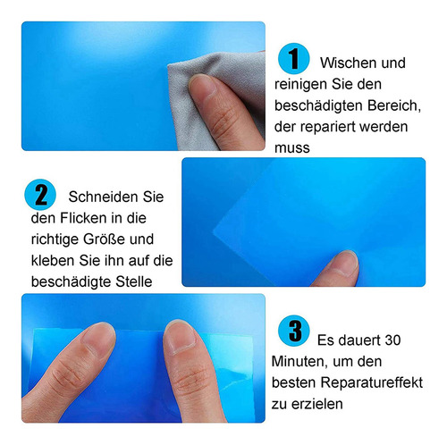 Parches De Reparación Autoadhesivos Para Piscinas, Kit De Pi