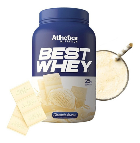 Best Whey 900g Sabores - Atlhetica Nutrition Sabor Chocolate Branco